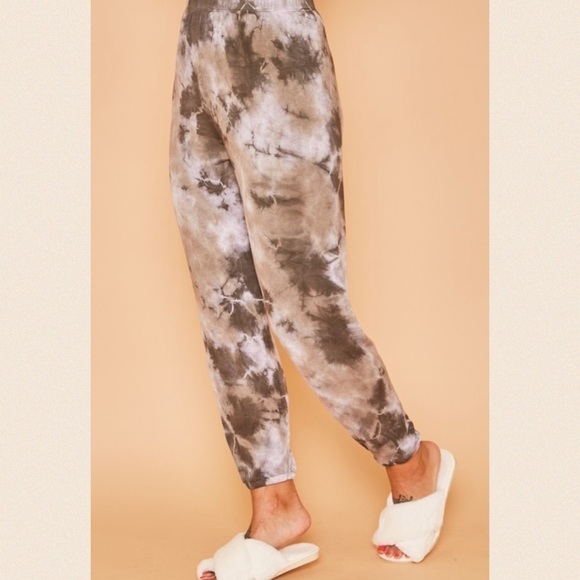 Charcoal/brown Baby French Terry Sweatpants - Picture 2 of 15